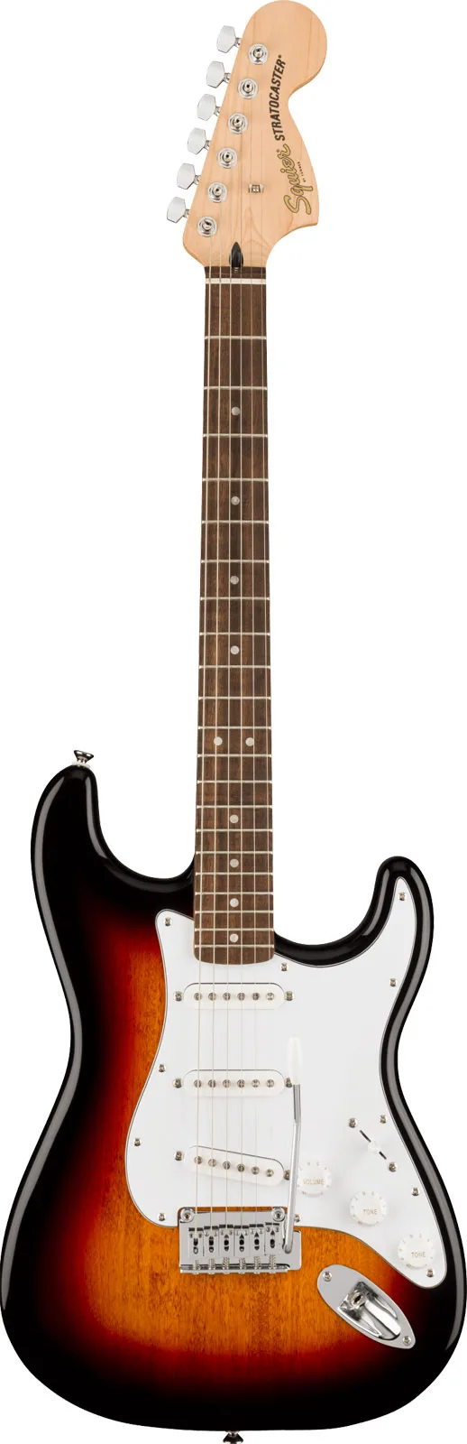 Squier Affinity Stratocaster Sunburst, configuration SSS